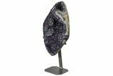 Amethyst Geode Section on Metal Stand - Uruguay #171905-4